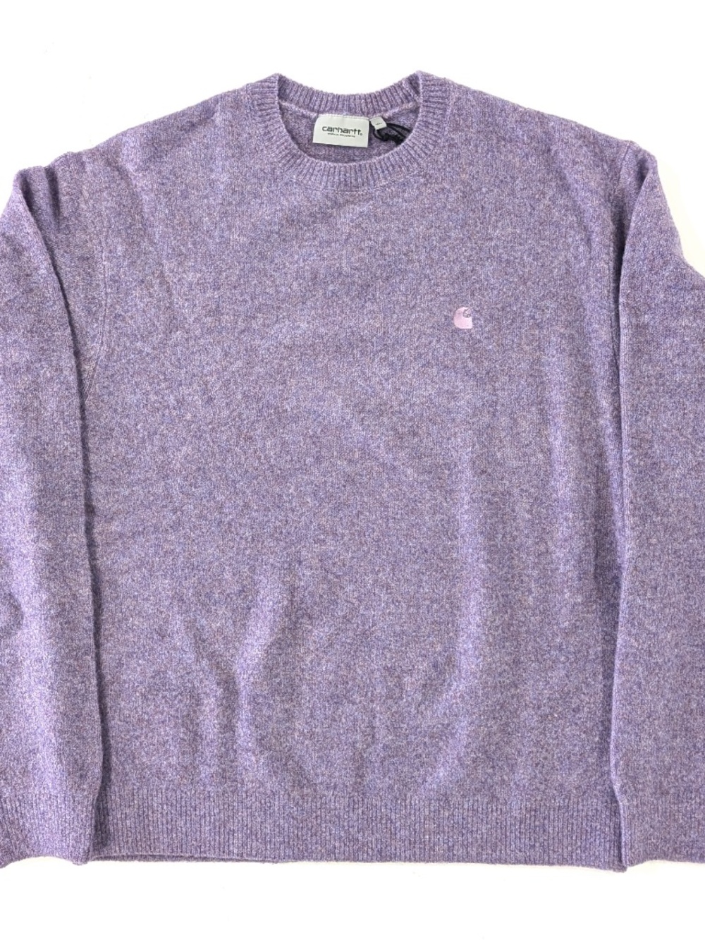 CARHARTT WIP Curtis Crewneck Sweater Tangled Phlox Purple Size XL NWT Men Knit